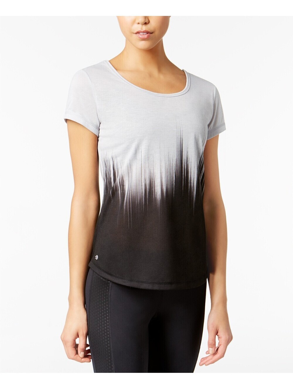 Ideology Womens Dip-Dyed T-Shirt Size M